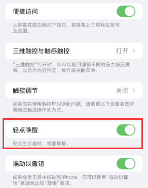 汝南苹果授权维修站分享iPhone轻点无法唤醒怎么办