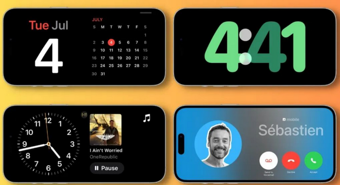 汝南苹果手机维修分享iOS17横屏充电待机显示有什么好处 