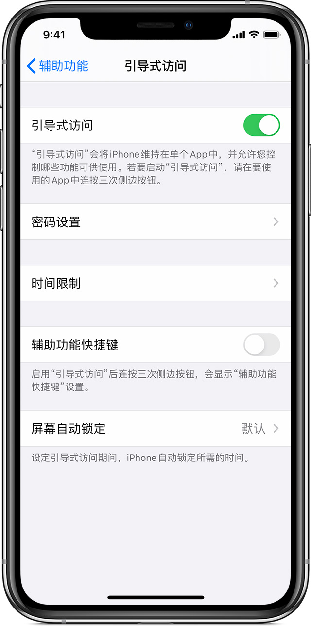 汝南苹果手机维修分享如何在 iPhone 上退出引导式访问 